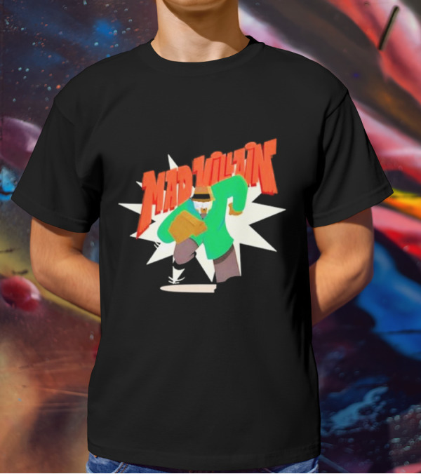 Madvillain MF Doom Cartoon Style Retro Villain Action T-Shirt