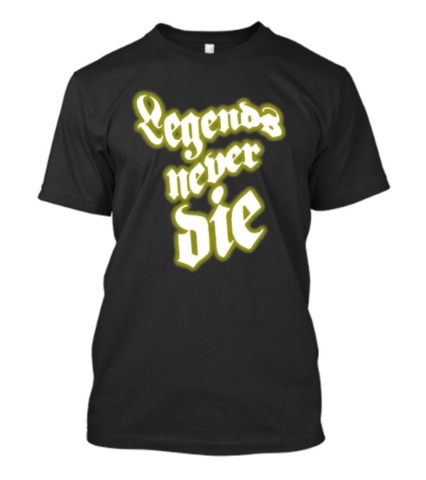 Juice Wrld Legends Never Die Text Gothic T-Shirt