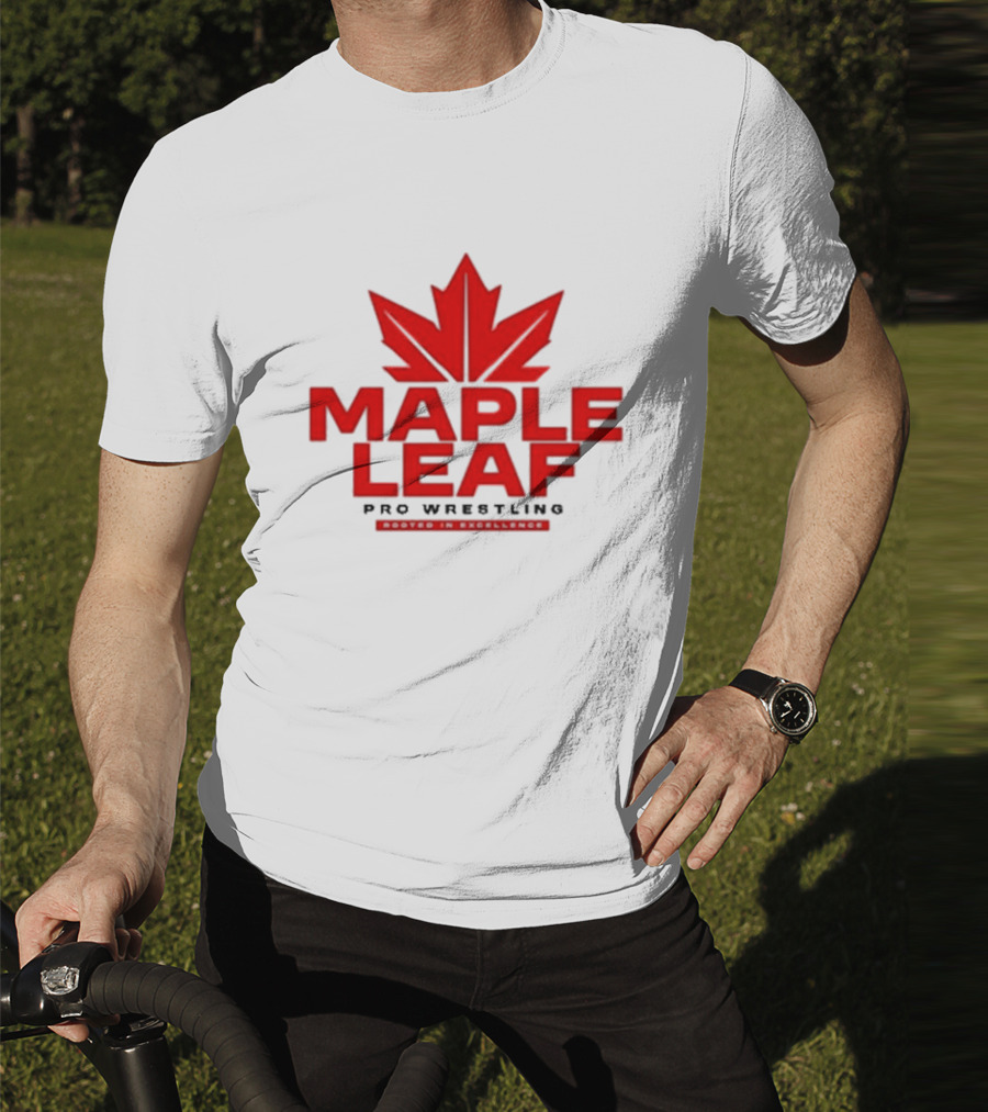 Maple Leaf Pro Wrestling Canada Maple Leaf Retro Sports Entertainment T-Shirt