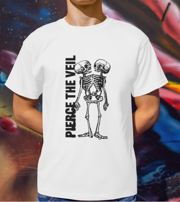 Pierce The Veil Conjoined Skeleton T-Shirt