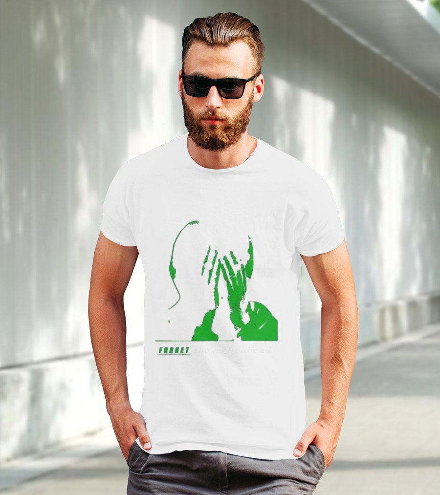 The Twilight Sad Forget The Night Ahead Green Silhouette With White Eyes T-Shirt