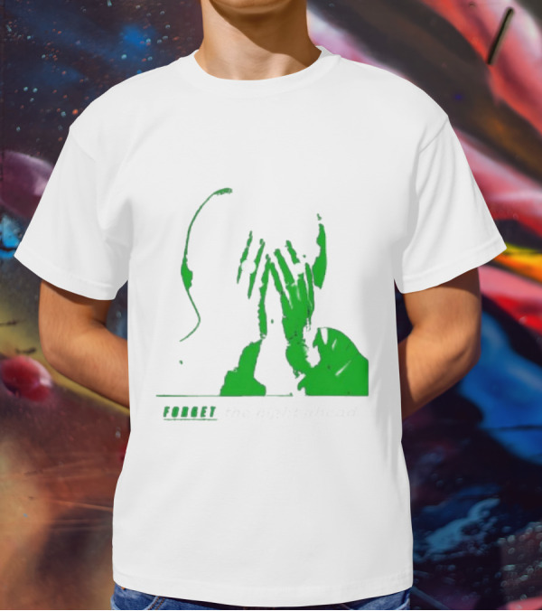The Twilight Sad Forget The Night Ahead Green Silhouette With White Eyes T-Shirt