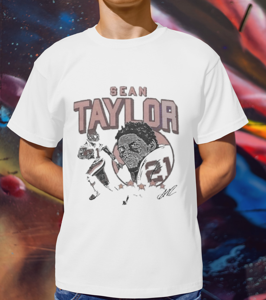 Sean Taylor Washington Football Legends Iconic T-Shirt