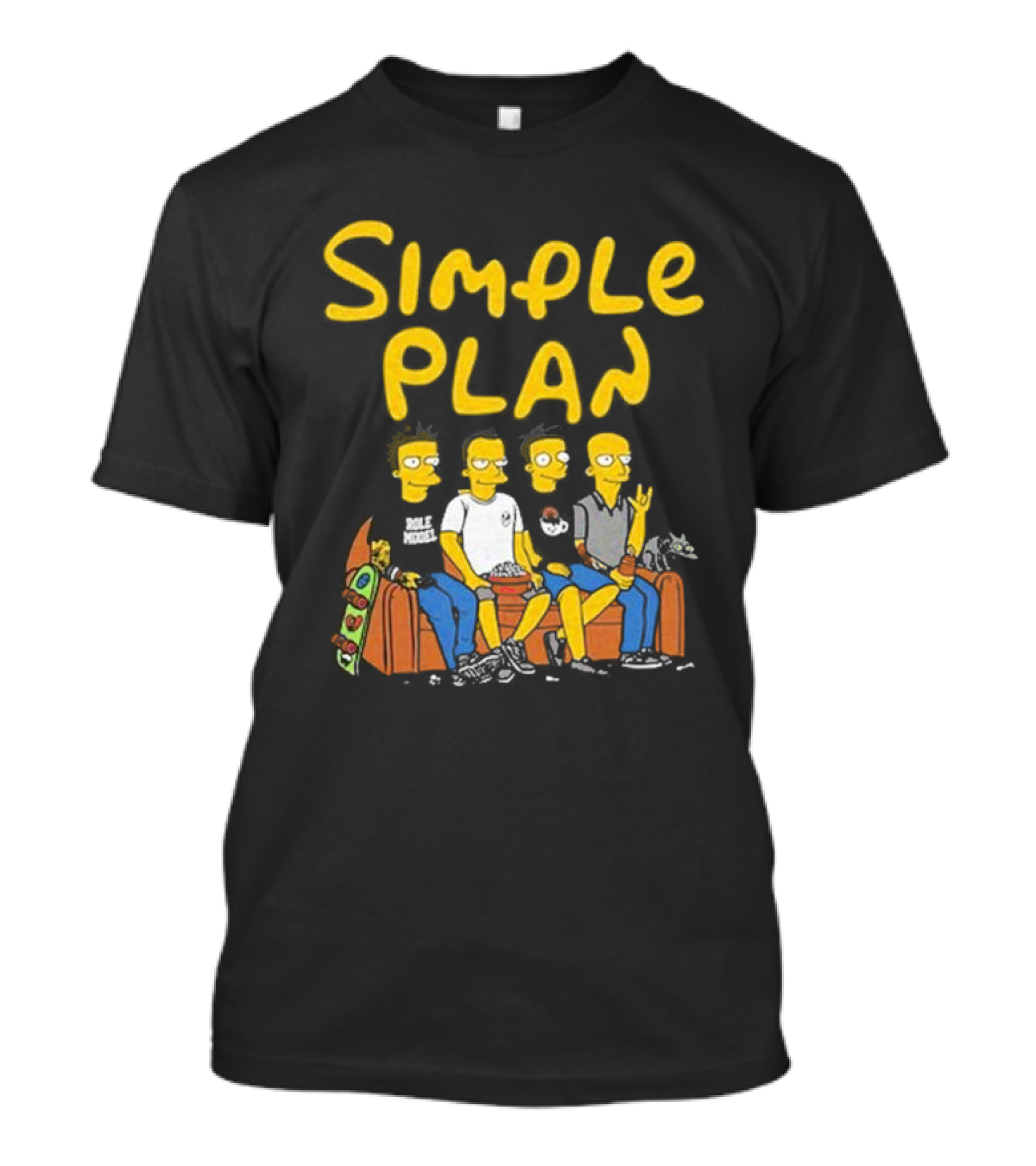 Simple Plan Cartoon Band North American Tour T-Shirt