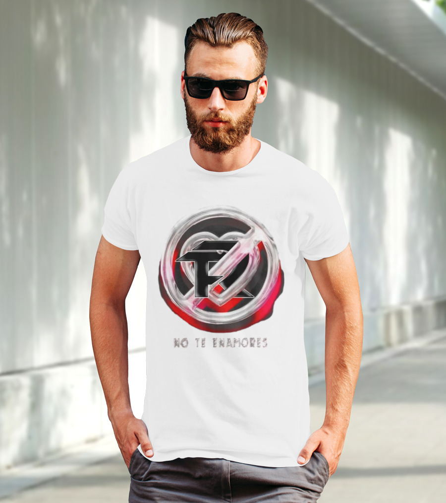No Te Enamores Fuerza Logo Heart T-Shirt