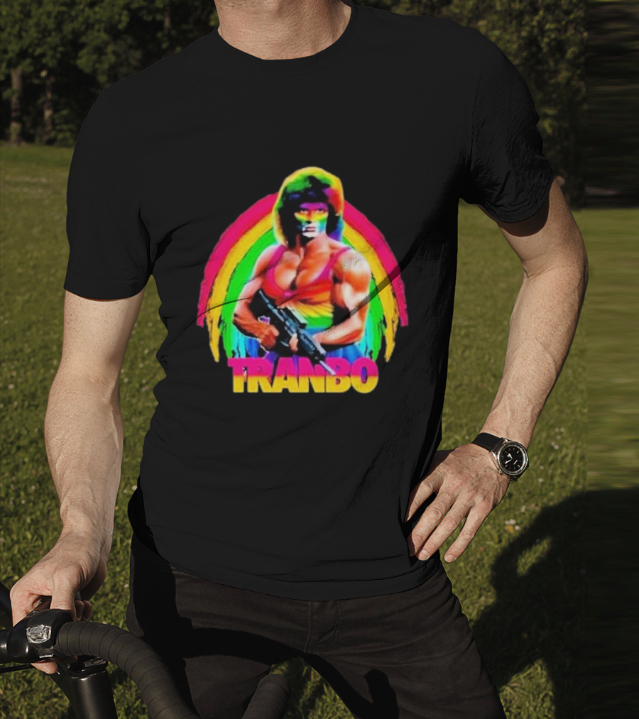 Rambo Tranbo Rainbow Warrior Bold Colors T-Shirt