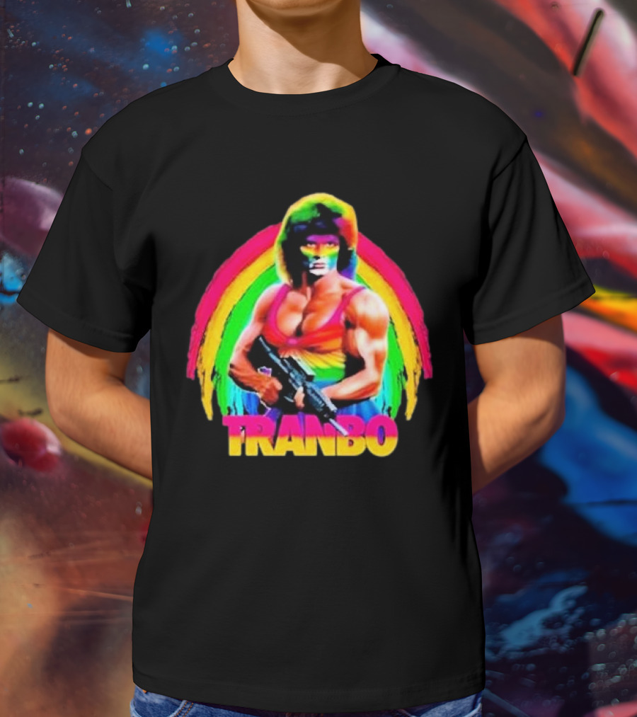 Rambo Tranbo Rainbow Warrior Bold Colors T-Shirt