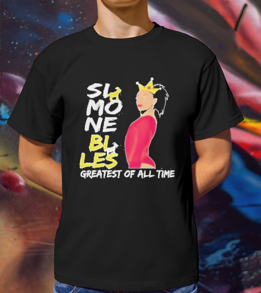 Simone Biles Greatest Of All Time Crowned Gymnast T-Shirt