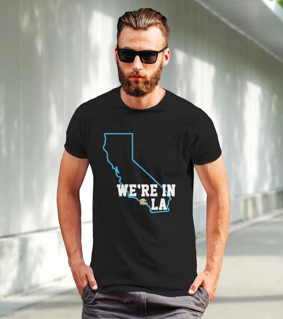Deshaun Foster We're In LA With California Outline And LA Helmet T-Shirt
