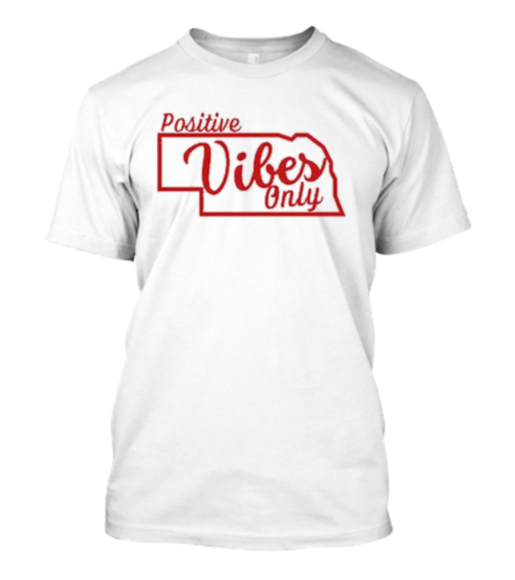 Positive Vibes Only Nebraska Husk Guy T-Shirt