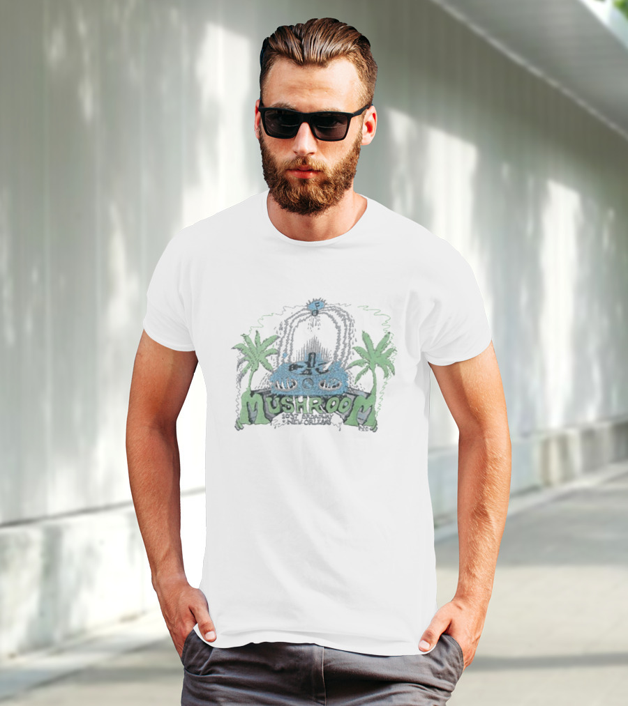 Palm Trees And Tape Deck Mushroom 1976 T-Shirt