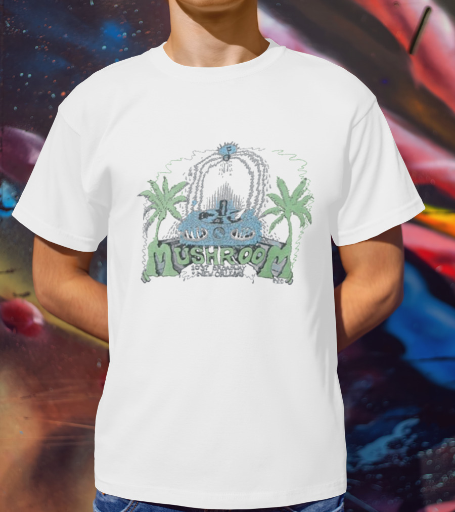 Palm Trees And Tape Deck Mushroom 1976 T-Shirt
