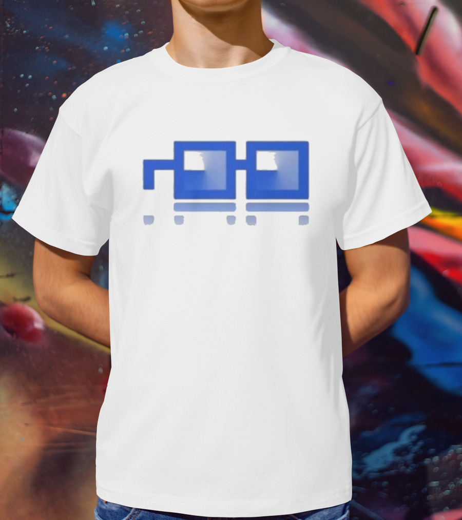 Based And Nounish Onchain Summer Pixelated Glasses T-Shirt