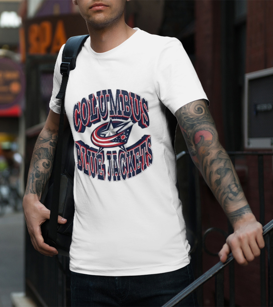 Columbus Blue Jackets Official Team Emblem T-Shirt