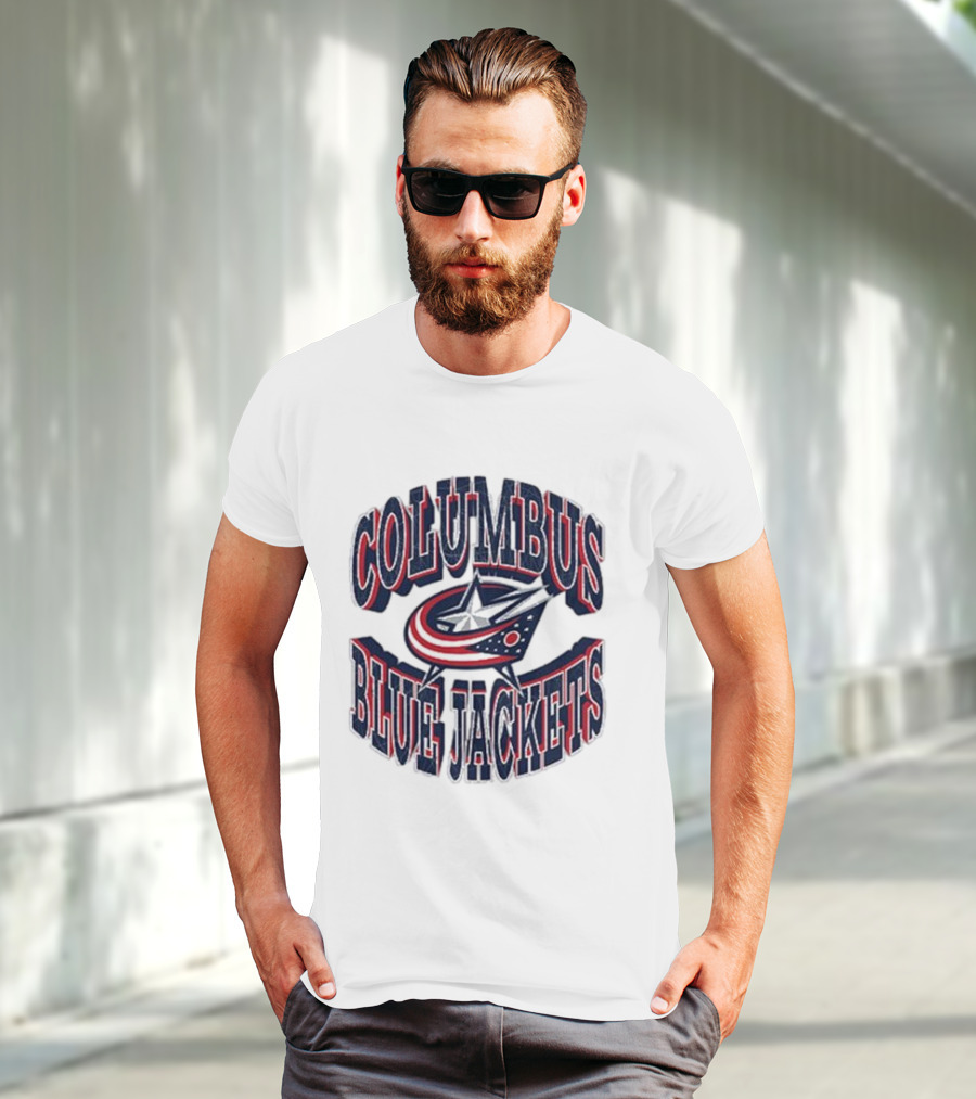 Columbus Blue Jackets Official Team Emblem T-Shirt