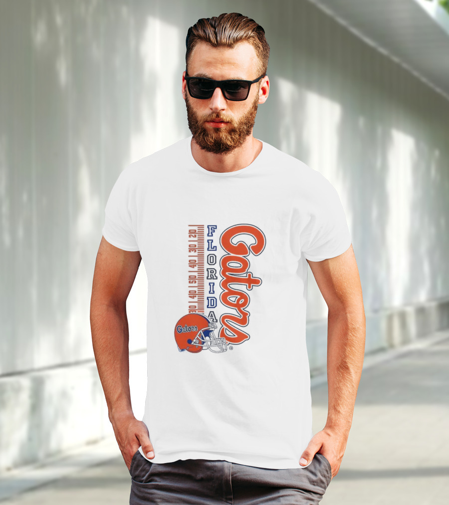 Florida Gators Football Helmet Scoreboard T-Shirt