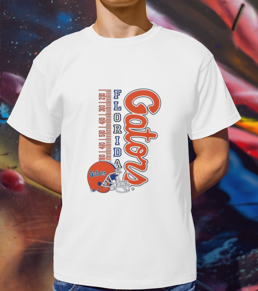 Florida Gators Football Helmet Scoreboard T-Shirt