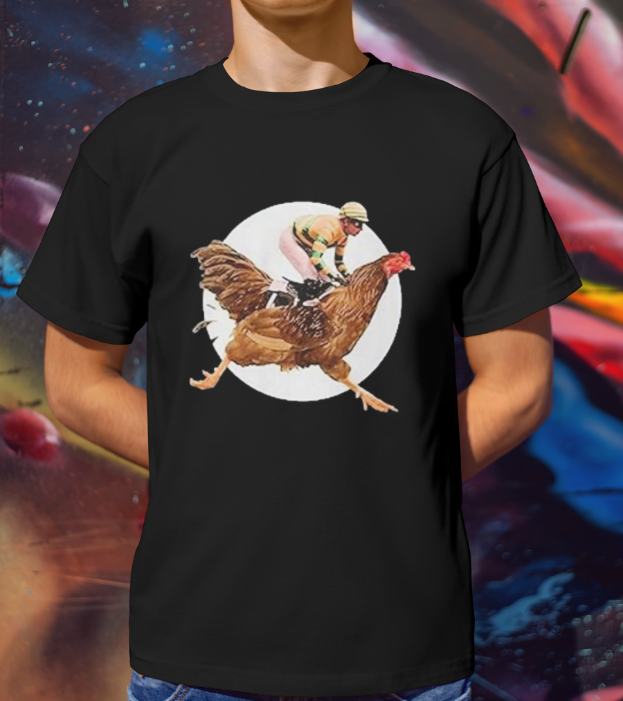 Surreal Race: Jockey On A Giant Chicken T-Shirt