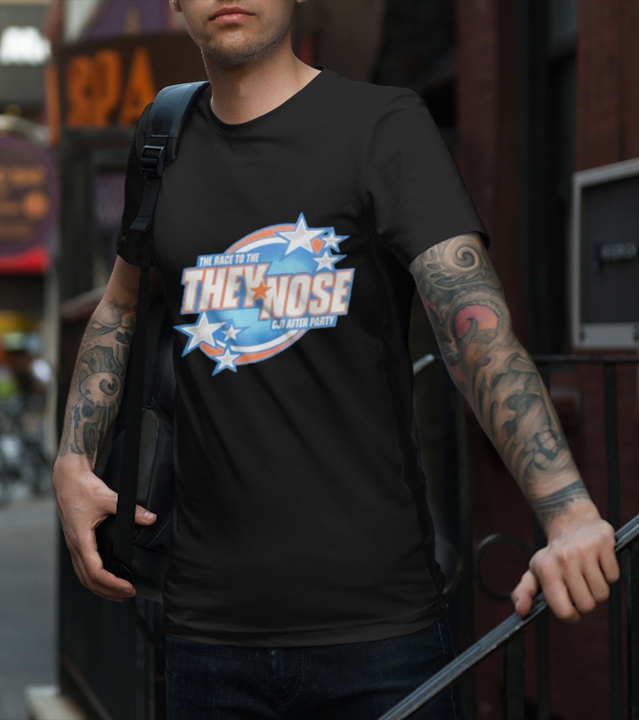 The Race To The They Nose Cji After Party Stars And Swirls T-Shirt