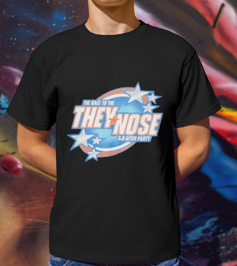 The Race To The They Nose Cji After Party Stars And Swirls T-Shirt