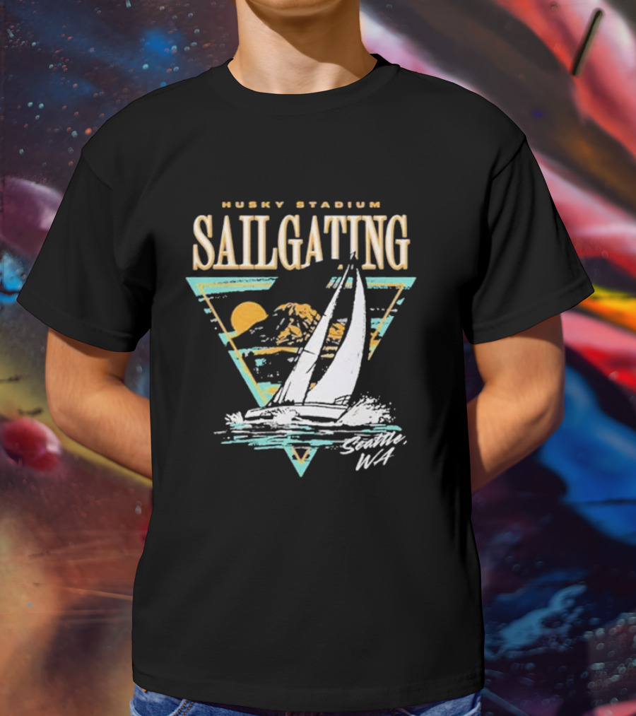 Husky Stadium Sailgating Seattle WA T-Shirt