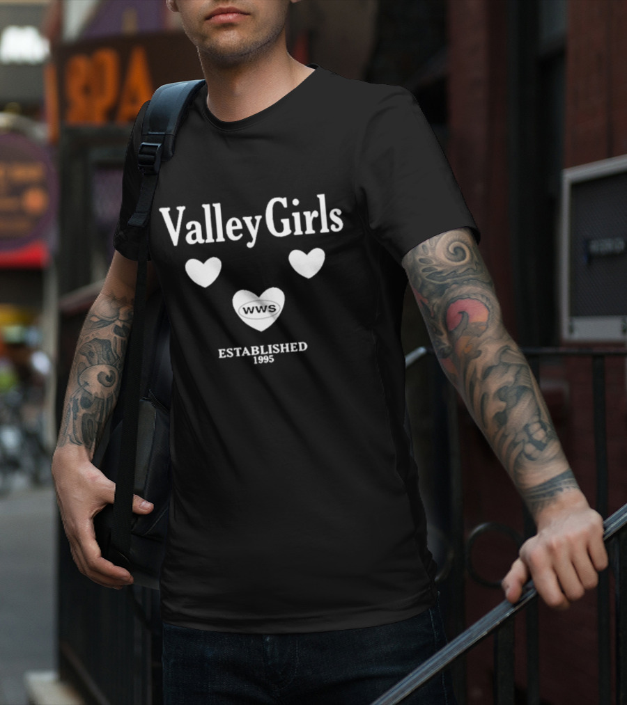 Valley Girls WWS Established 1995 Hearts T-Shirt