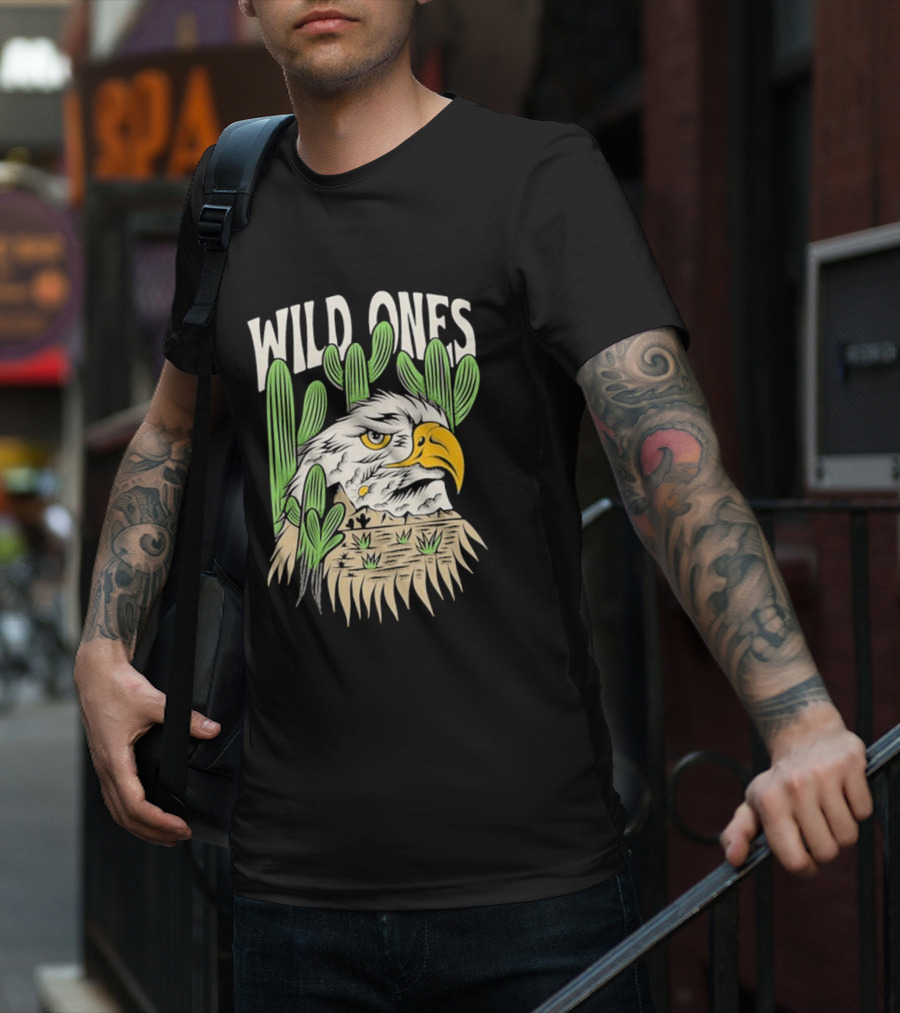 Wild Ones Eagle Desert Landscape T-Shirt
