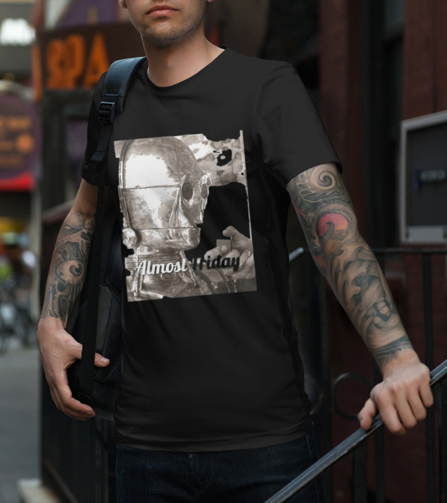 Almost Friday Star Wars C-3PO Smoking T-Shirt