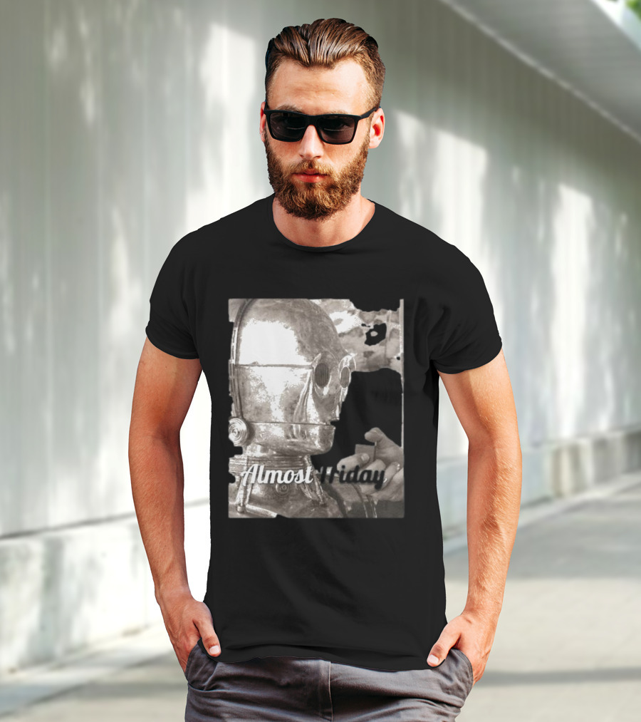 Almost Friday Star Wars C-3PO Smoking T-Shirt