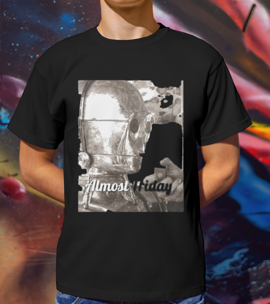 Almost Friday Star Wars C-3PO Smoking T-Shirt