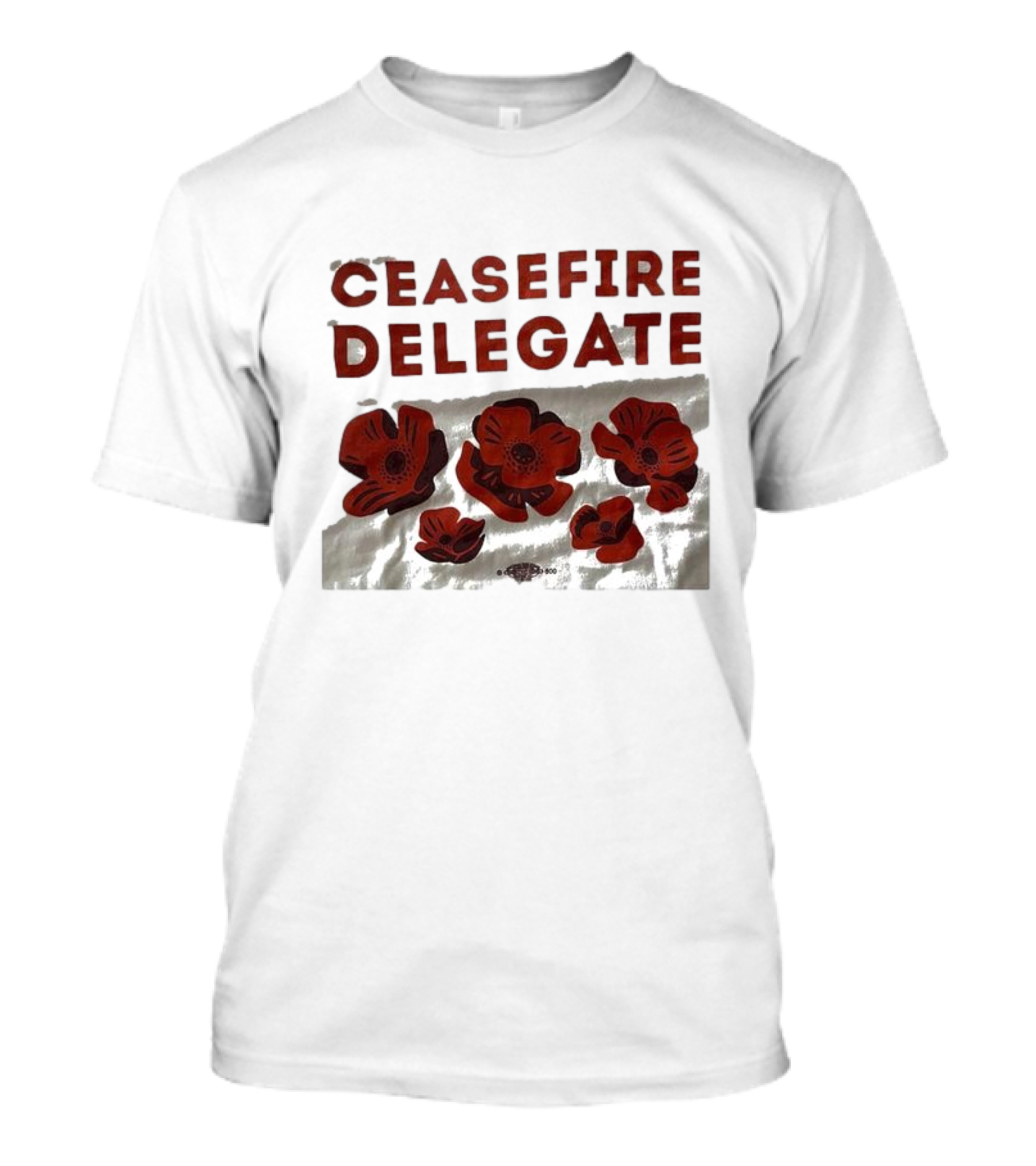 Ceasefire Delegate Red Poppies And Peace T-Shirt