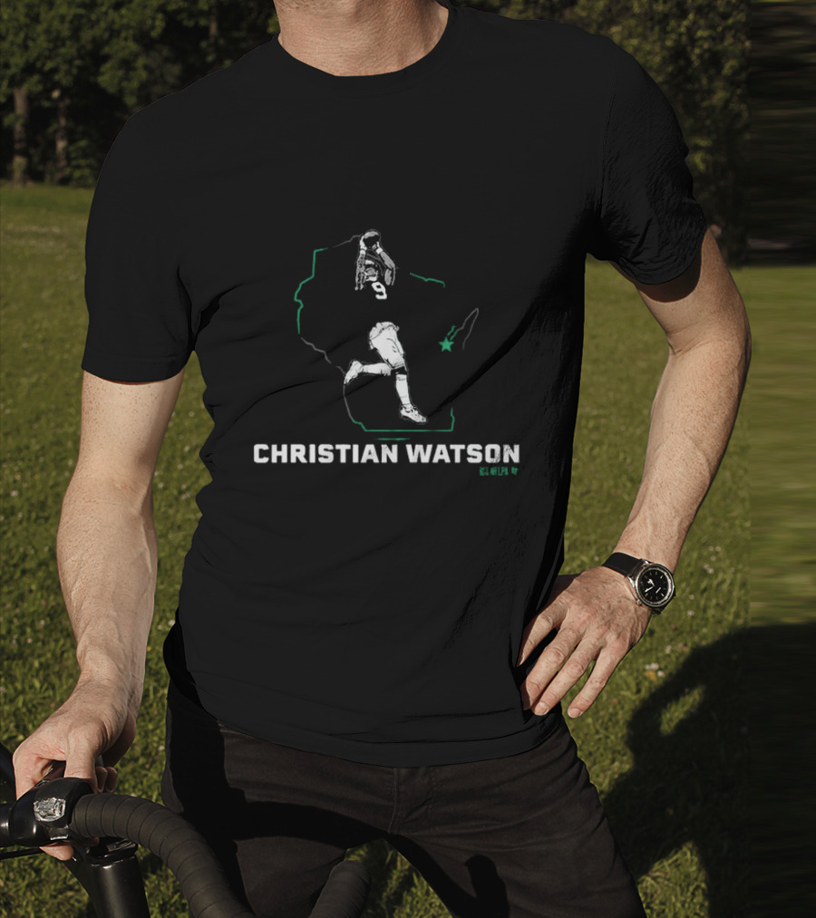 Christian Watson 9 State Football Star T-Shirt