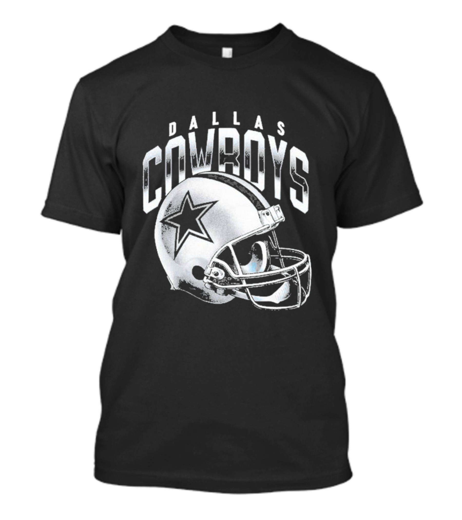 Dallas Cowboys Silver Star Helmet T-Shirt