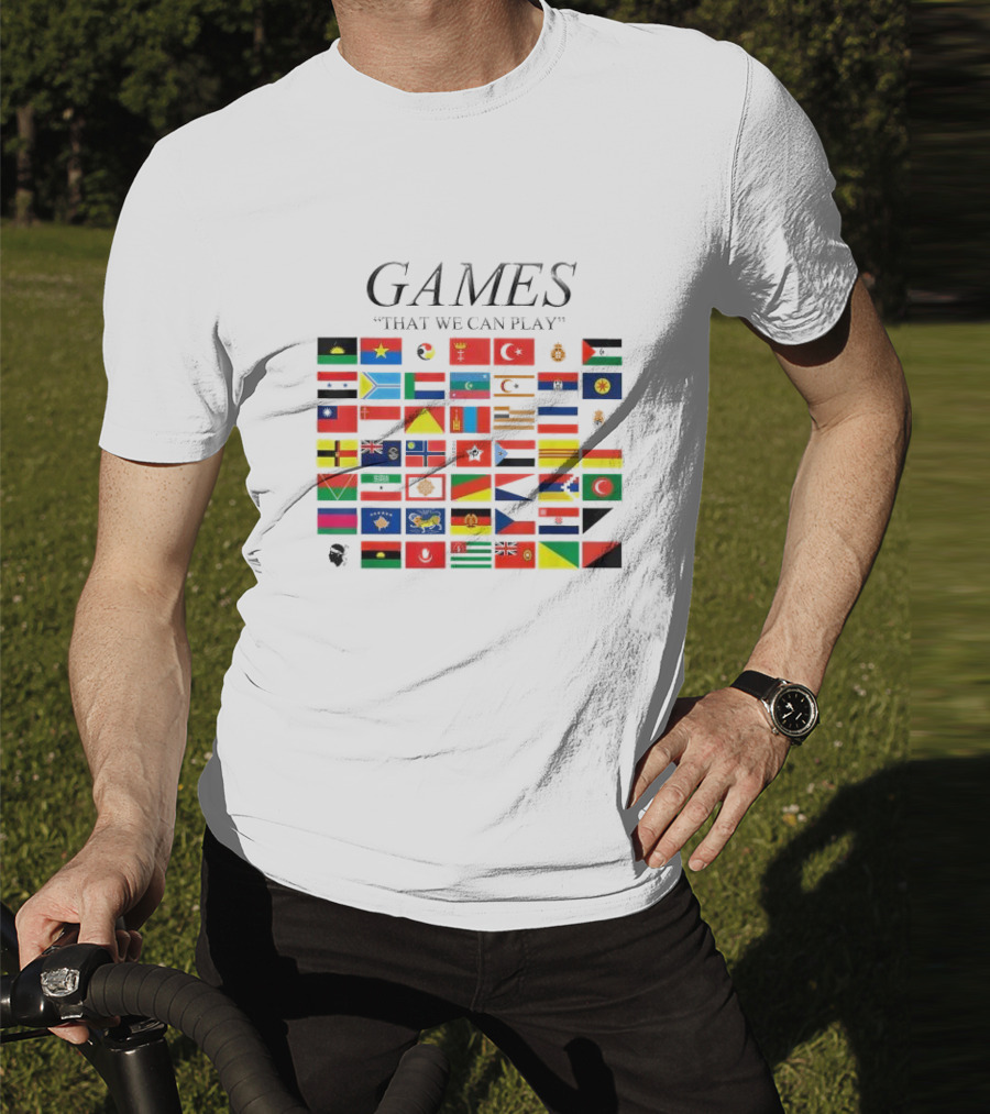 Games That We Can Play Flags Icons Collection T-Shirt