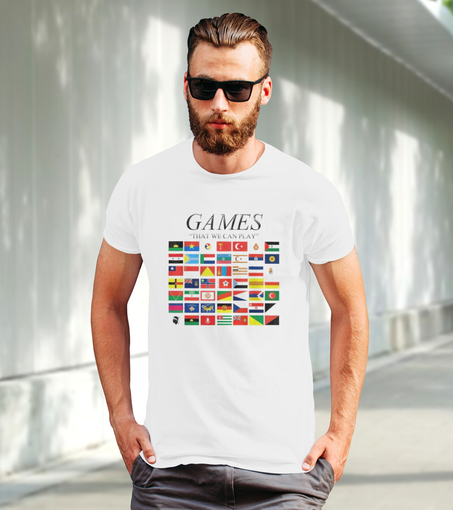 Games That We Can Play Flags Icons Collection T-Shirt