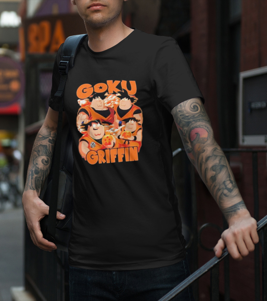 Goku Griffin Anime Family Crossover T-Shirt