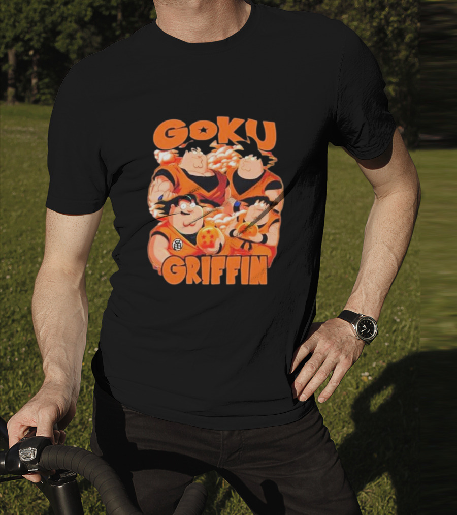 Goku Griffin Anime Family Crossover T-Shirt