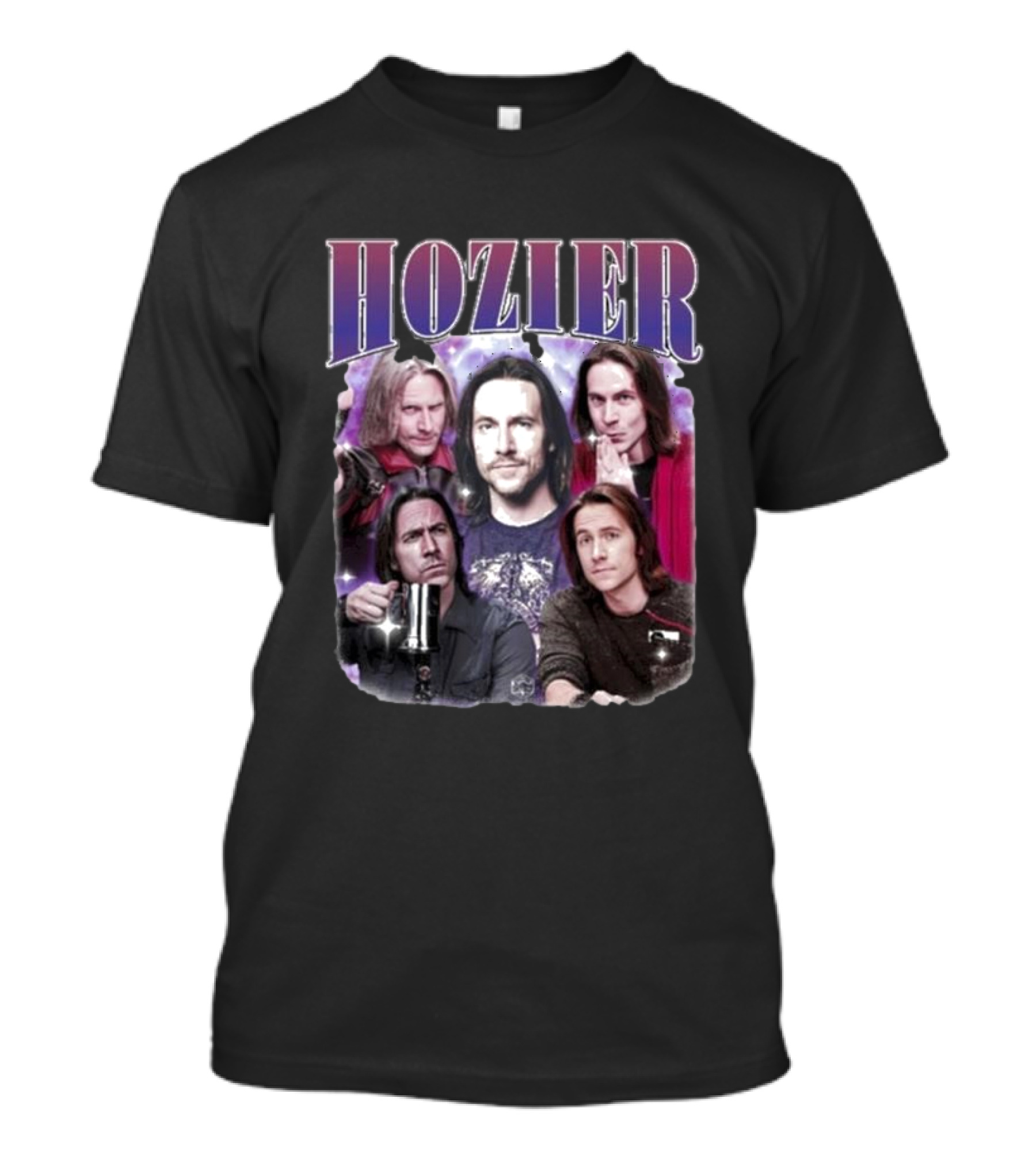 Hozier Music Hozier Matt Mercer Starry Background Collage T-Shirt