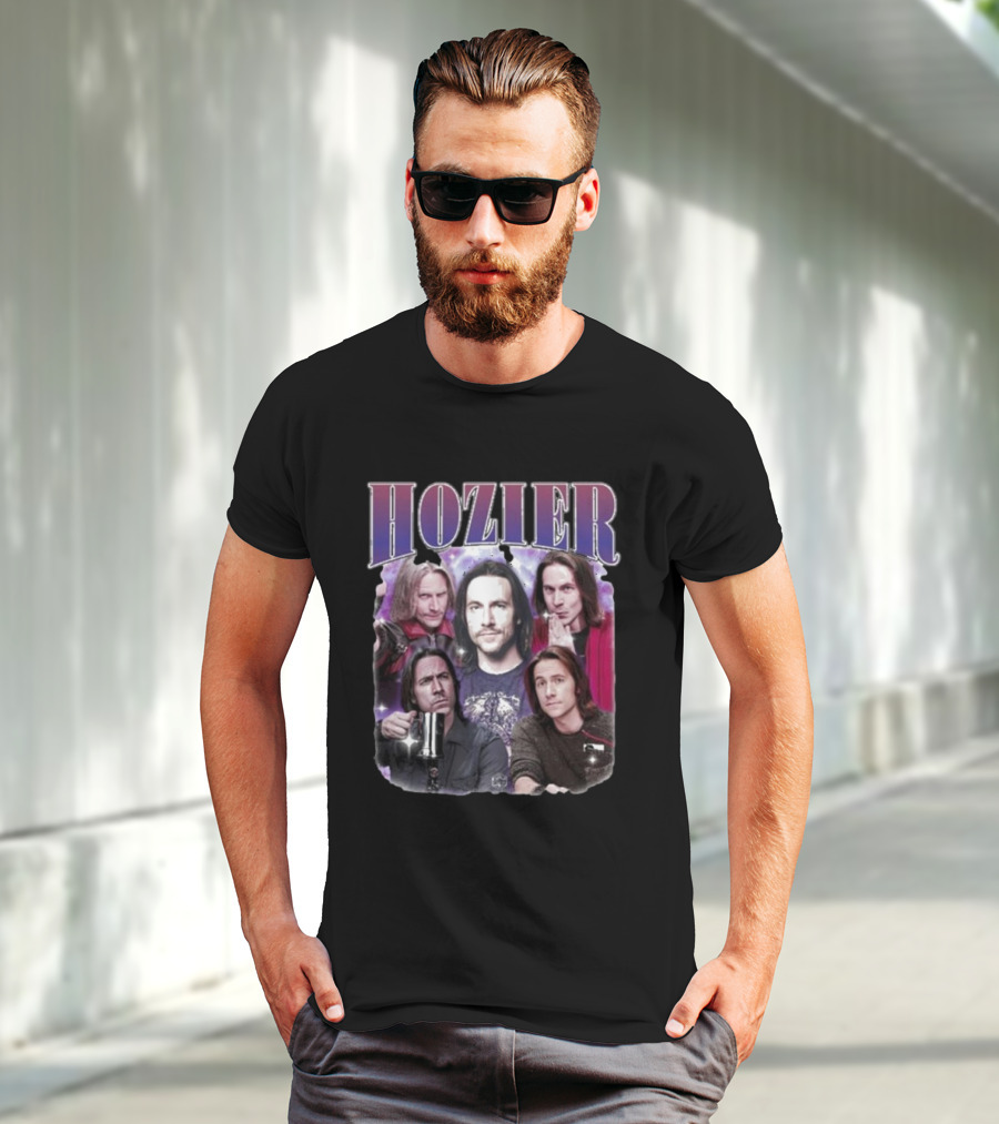 Hozier Music Hozier Matt Mercer Starry Background Collage T-Shirt