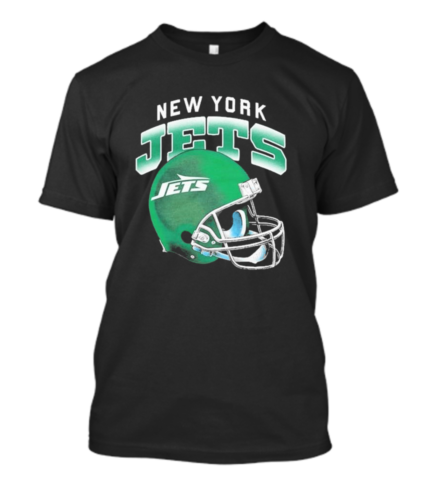 New York Jets Green Gradient Helmet T-Shirt