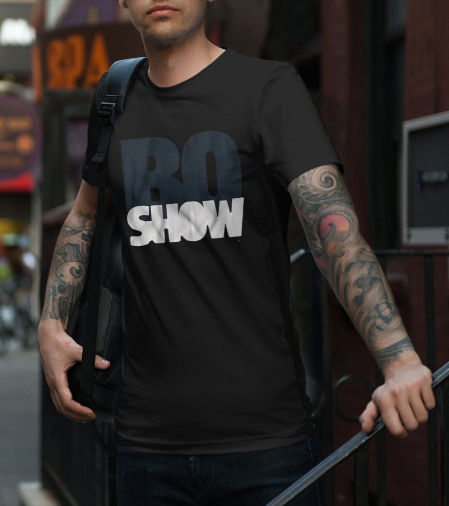 Bo Nix The Bo Show Dark Bold Minimalist Text T-Shirt