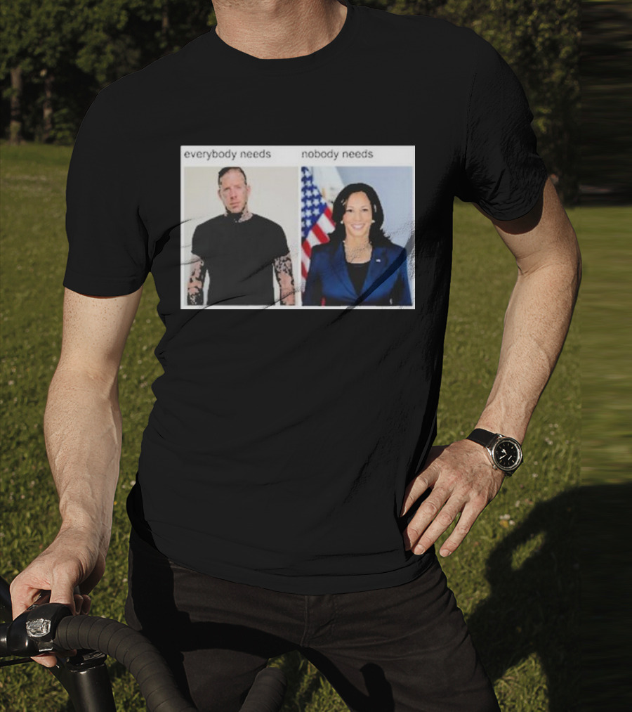 Everybody Needs Nobody Needs American Flag Tattoo Jacket T-Shirt