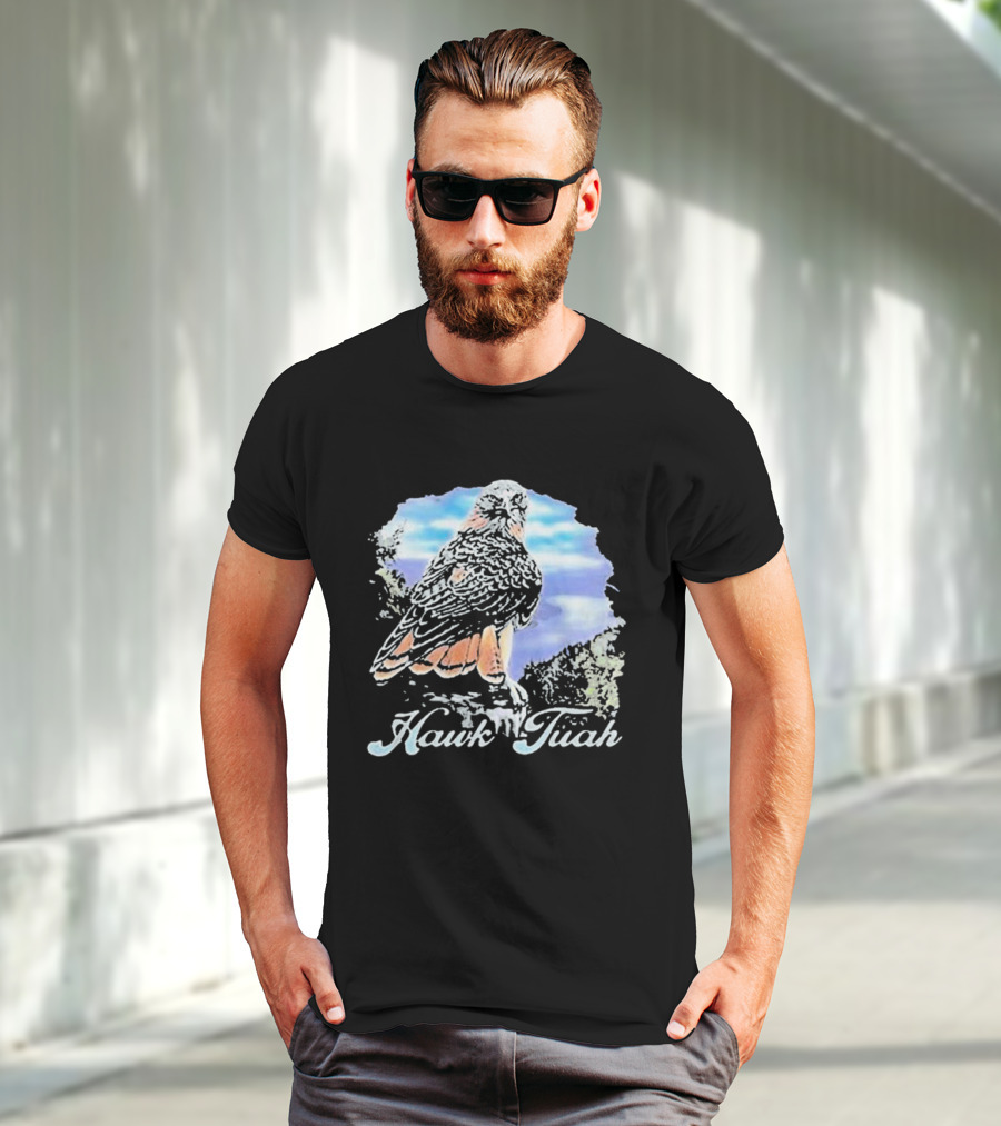 Hawk Tuah Scenic 70s Vintage Style Bird T-Shirt
