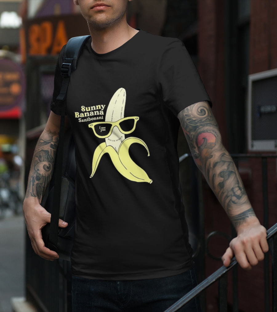 Sunny Banana Sanibonani I See You South Africa T-Shirt