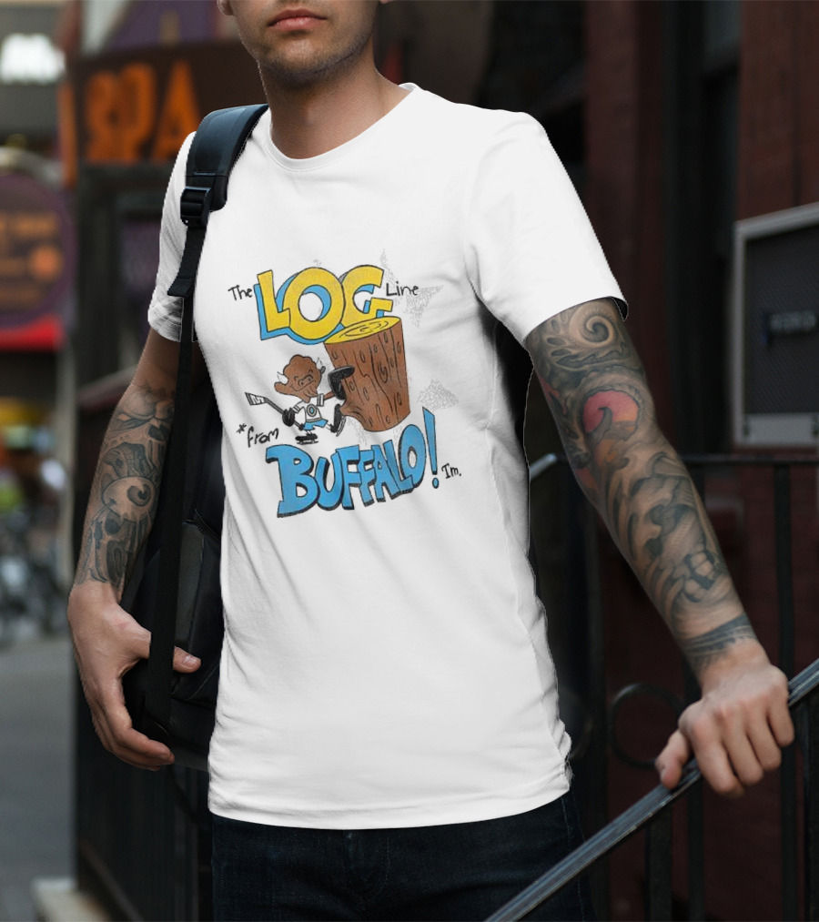 The Log Line From Buffalo Joe Lodico Buffalo Bills T-Shirt