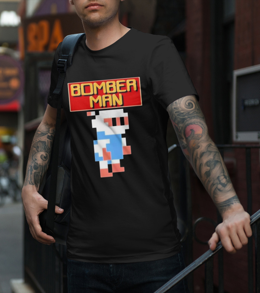 Bomberman Classic NES 8-Bit Video Game Icon T-Shirt