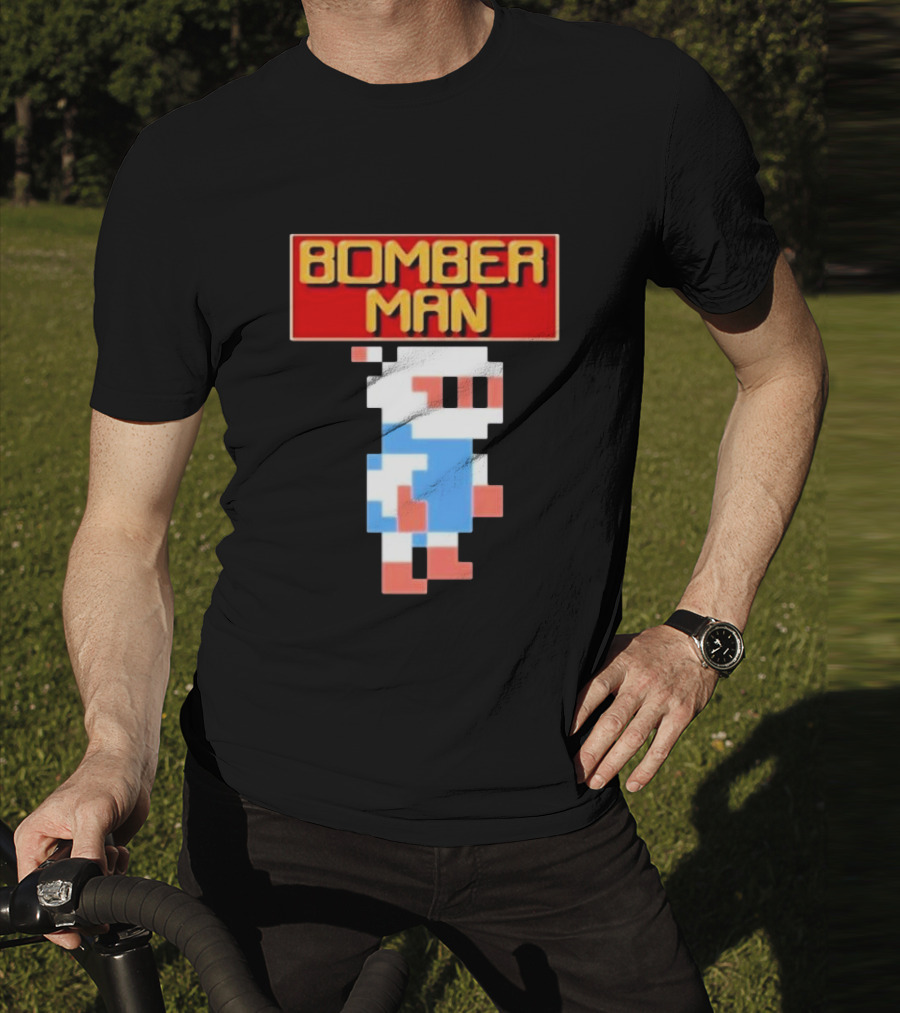 Bomberman Classic NES 8-Bit Video Game Icon T-Shirt