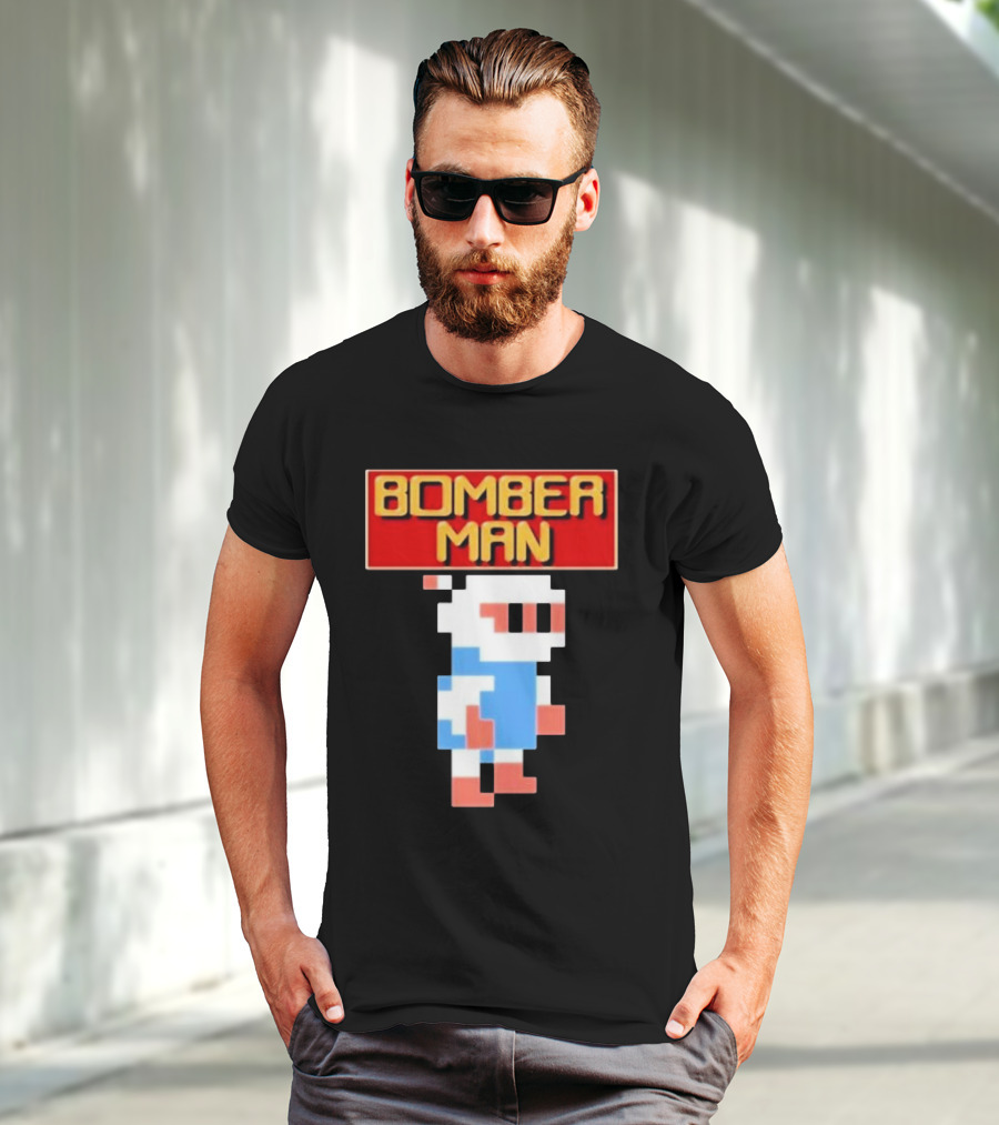 Bomberman Classic NES 8-Bit Video Game Icon T-Shirt