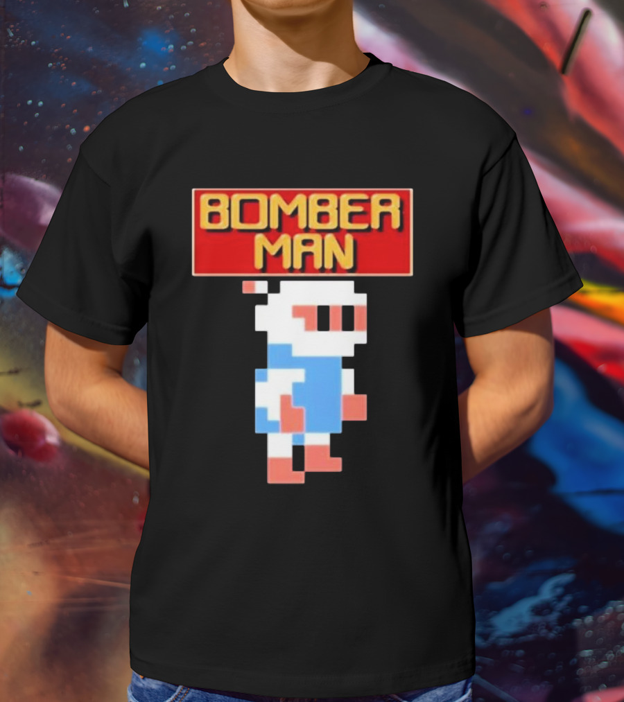 Bomberman Classic NES 8-Bit Video Game Icon T-Shirt