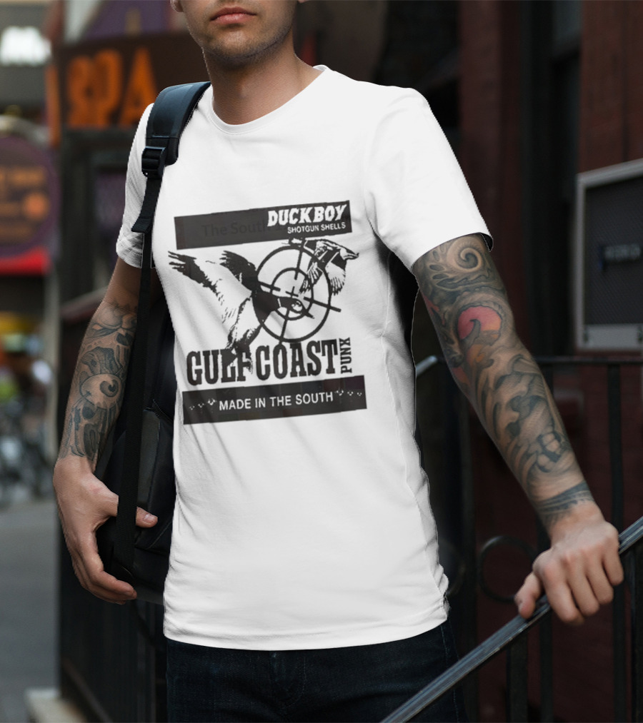 Duckboy Shotgun Shells Gulf Coast Punk Made In The South 12ga T-Shirt